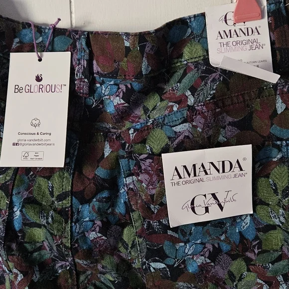 Gloria Vanderbilt Multicolor Floral Women's Chinos - Picture 3 of 6